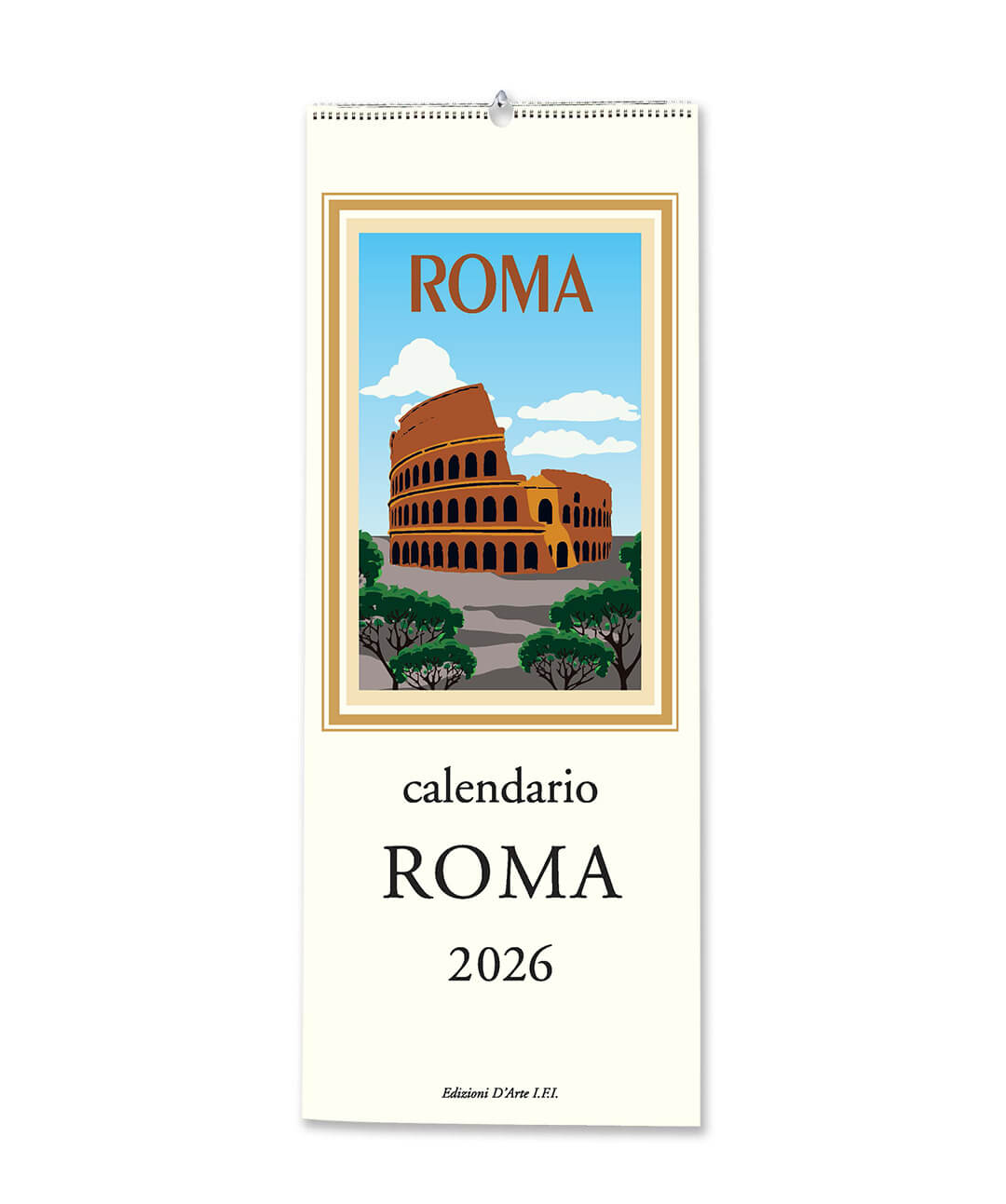 CALENDARIO 2026 ROMA CV2610 13.5X34 - 151169
