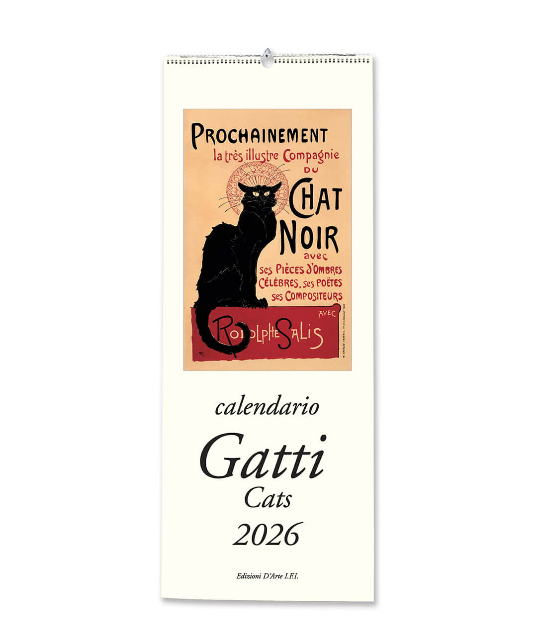 CALENDARIO 2026 GATTI CV2601 13.5X34 - 151160