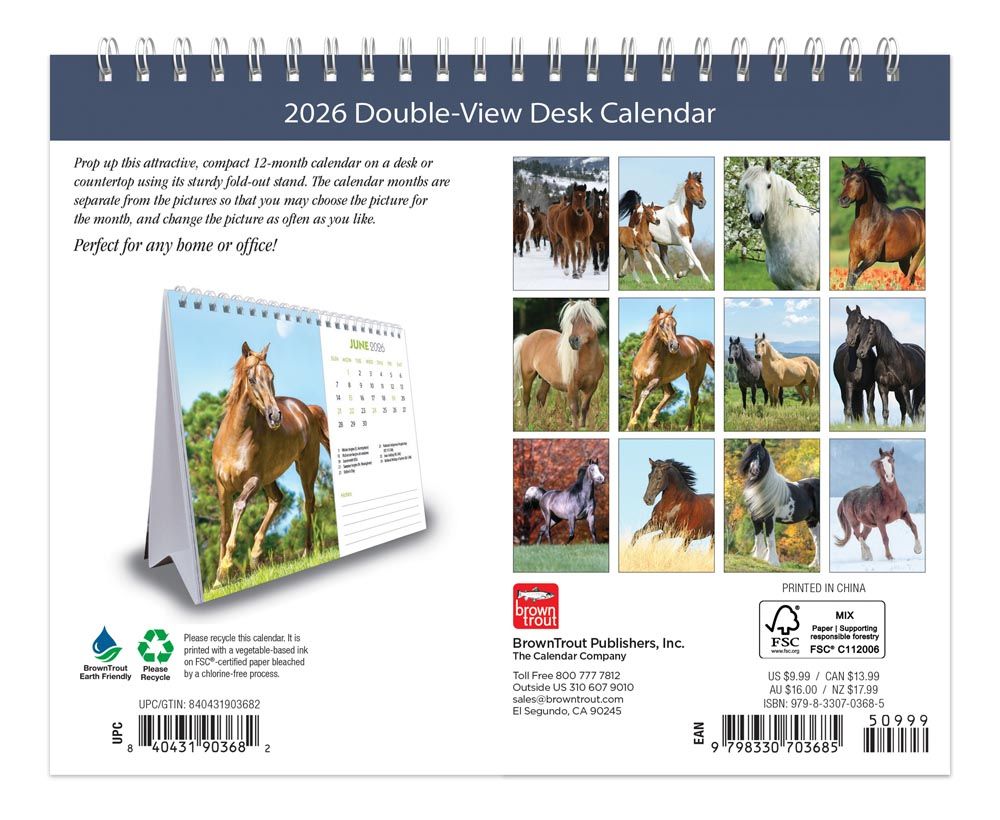 HORSE LOVERS 2026 DOUBLE VIEW EASEL - 151468 - Imagen 2