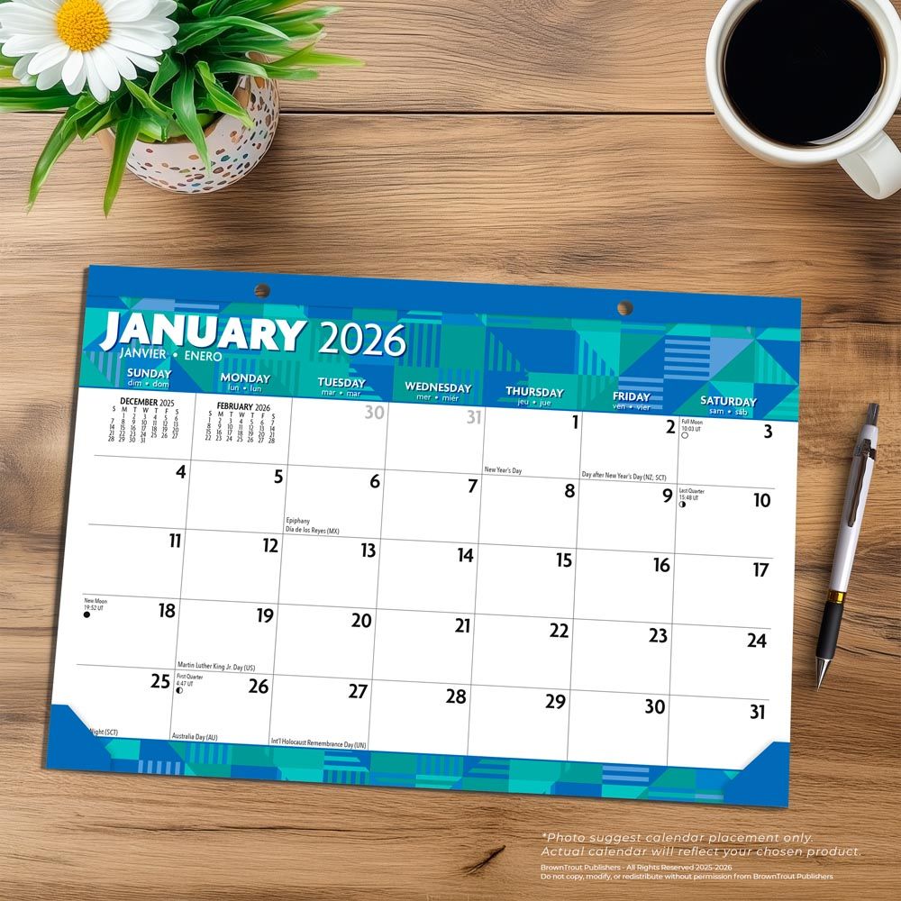 LARGE PRINT 2026 DESK PAD 17X12 - 151457 - Imagen 3