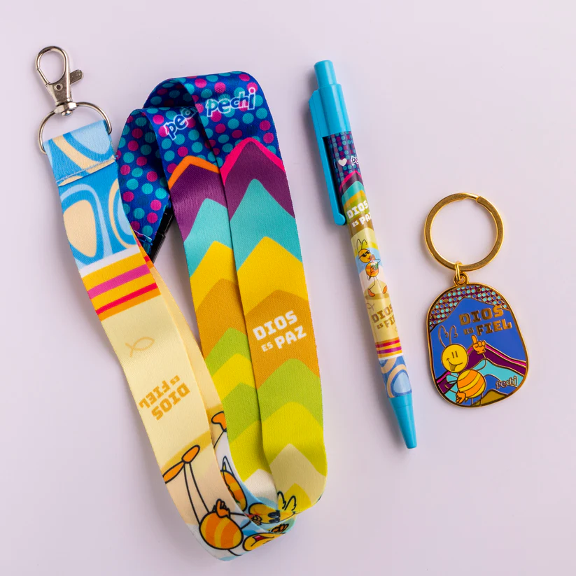 PECHI COL252 COLECCIÓN DIOS ES FIEL: LLAVERO + LANYARD + LAPICERO - 151781