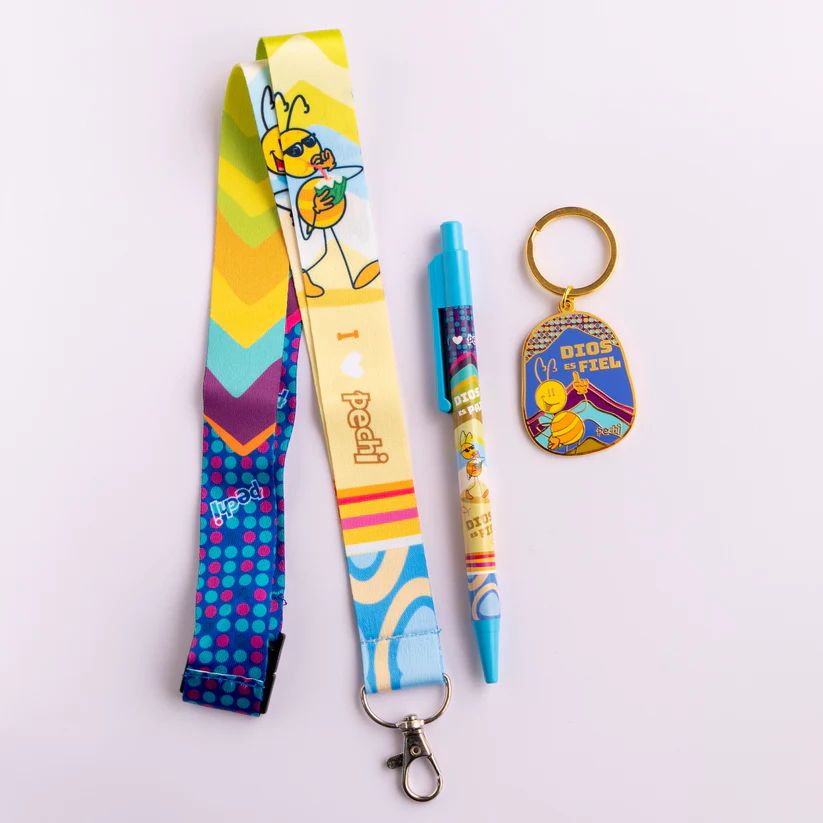 PECHI COL252 COLECCIÓN DIOS ES FIEL: LLAVERO + LANYARD + LAPICERO - 151781 - Imagen 2