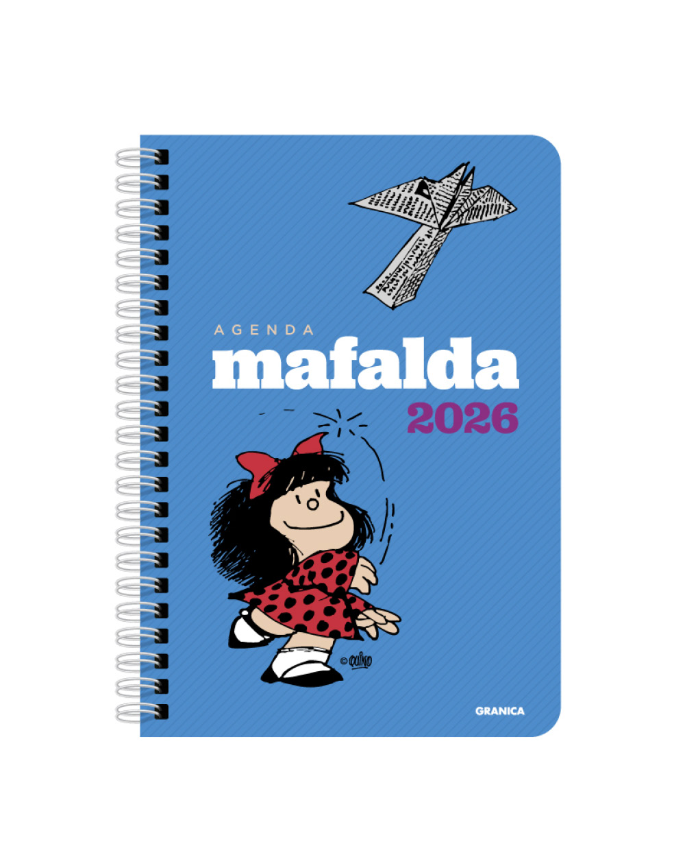 2026 AGENDA MAFALDA ANILLADA COLUMNAS AZUL - 153389