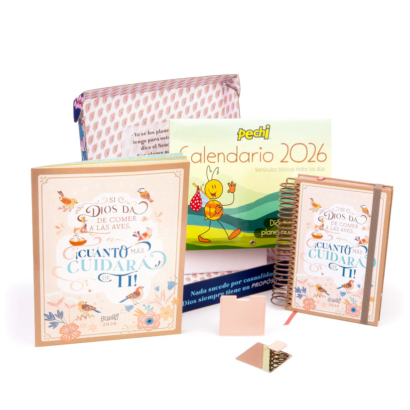 PECHI 2026 KIT DE REGALO KT263 ANILLADA SI DIOS DA DE COMER A LAS AVES - 152558