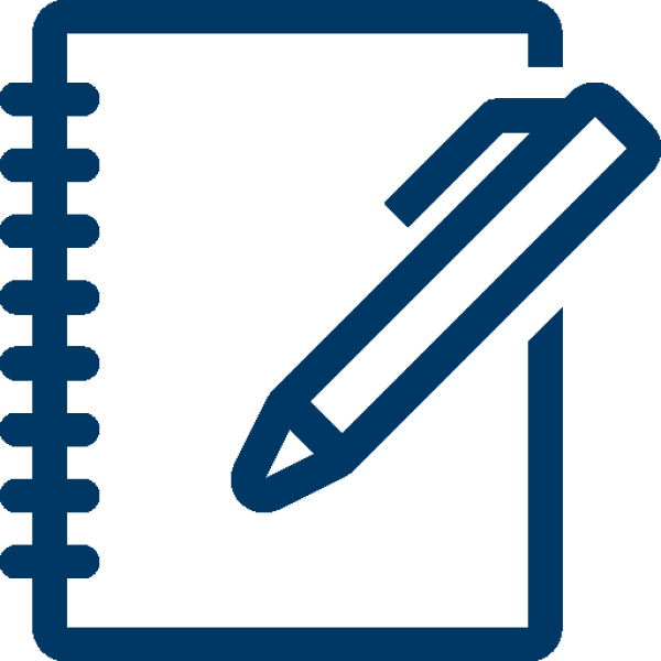 Agendas, libretas azul